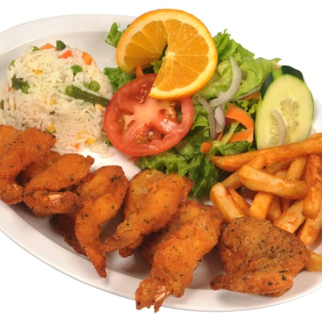 Camarones Empanizados.