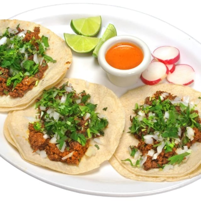 Dinner Traditional Tacos.