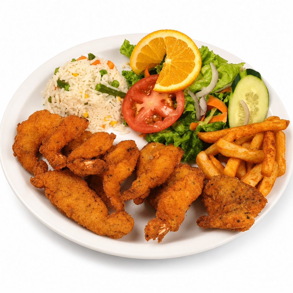Camarones Empanizados.