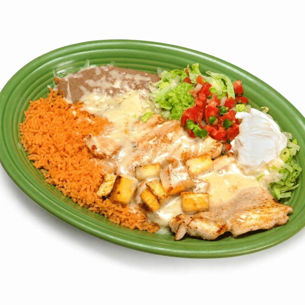 Pollo a la piña.