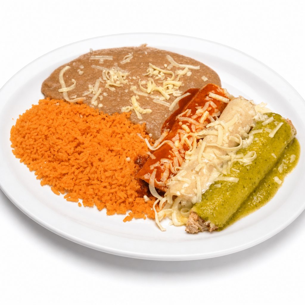 Enchiladas Tri-Color.