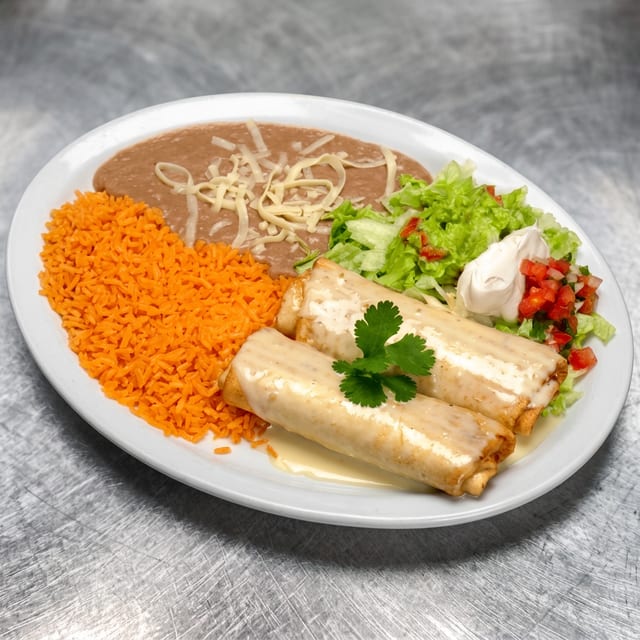 Vegetarian Chimichangas.