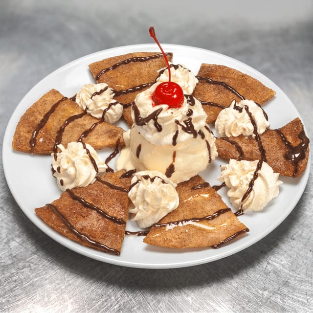 Sopapillas with Ice Cream.