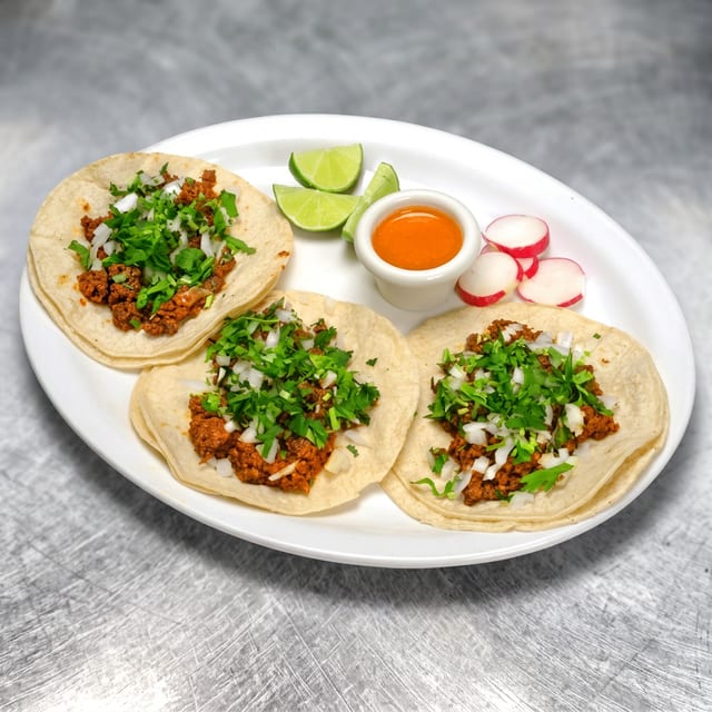 Dinner Traditional Tacos.
